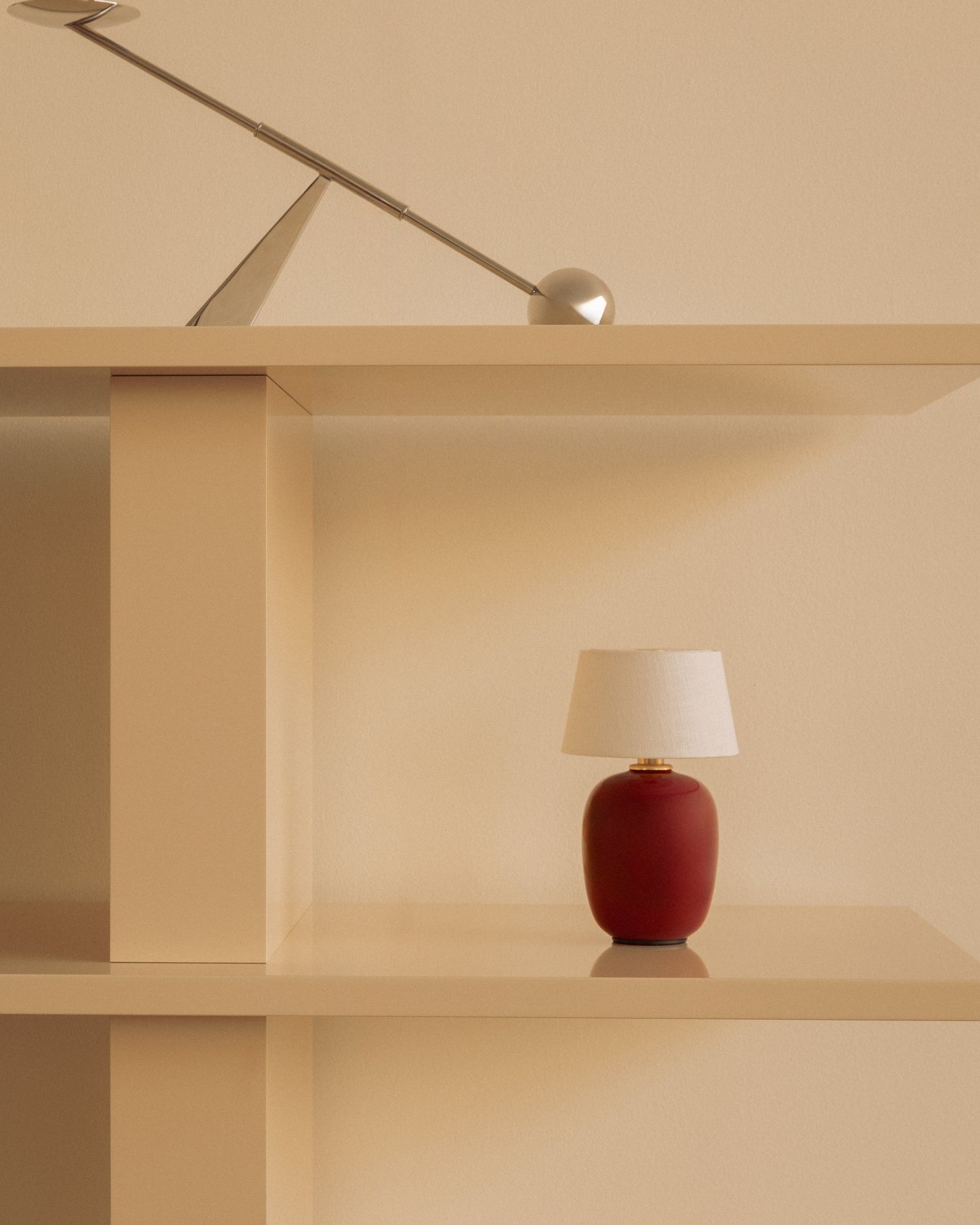 Torso Table Lamp Portable- Ruby