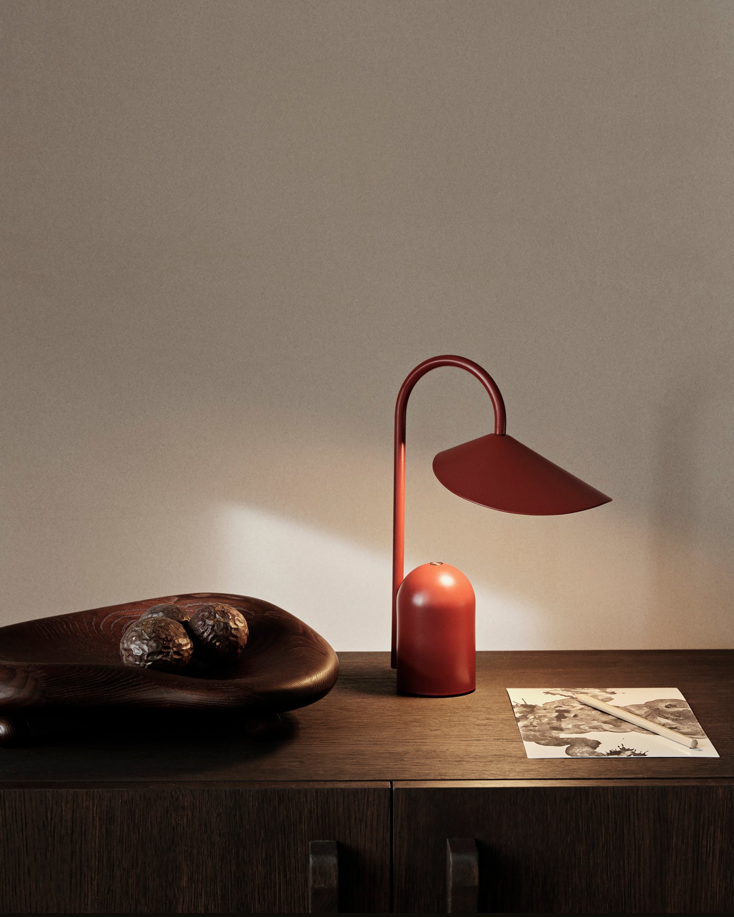 Arum Portable Lamp - Oxide Red