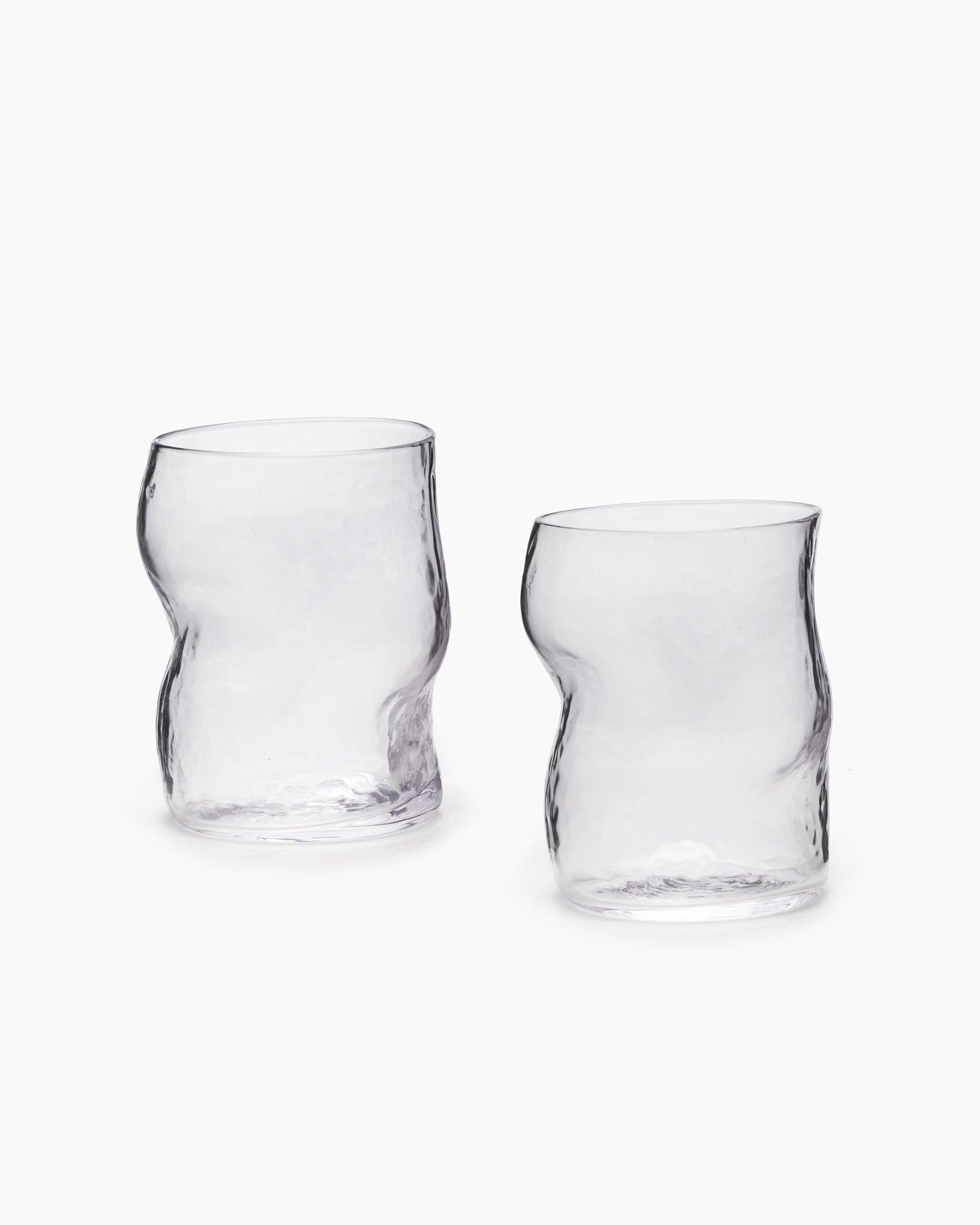 Dimple Glasses - Set of 2 - Clear