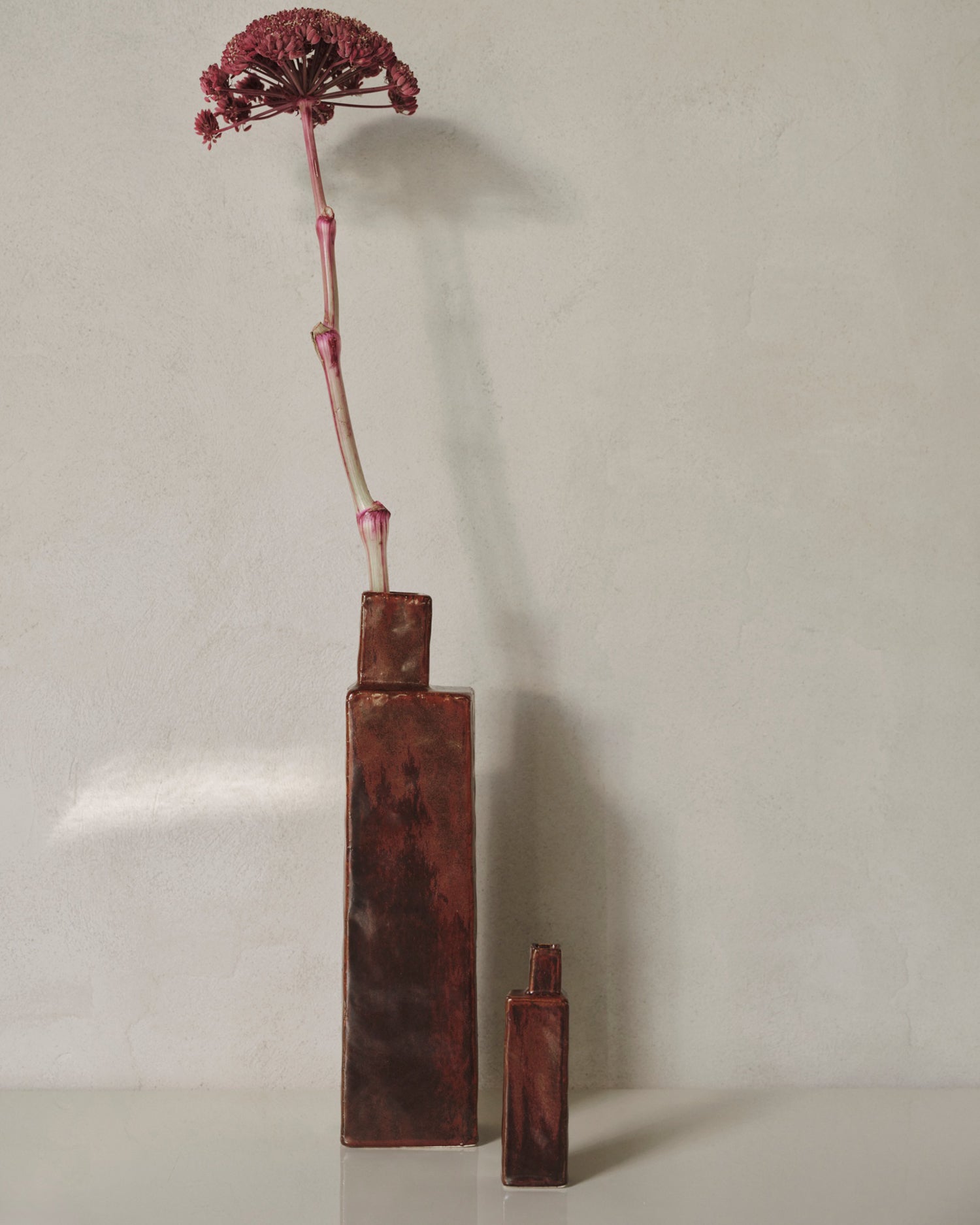 Koa Vase - Red Brown