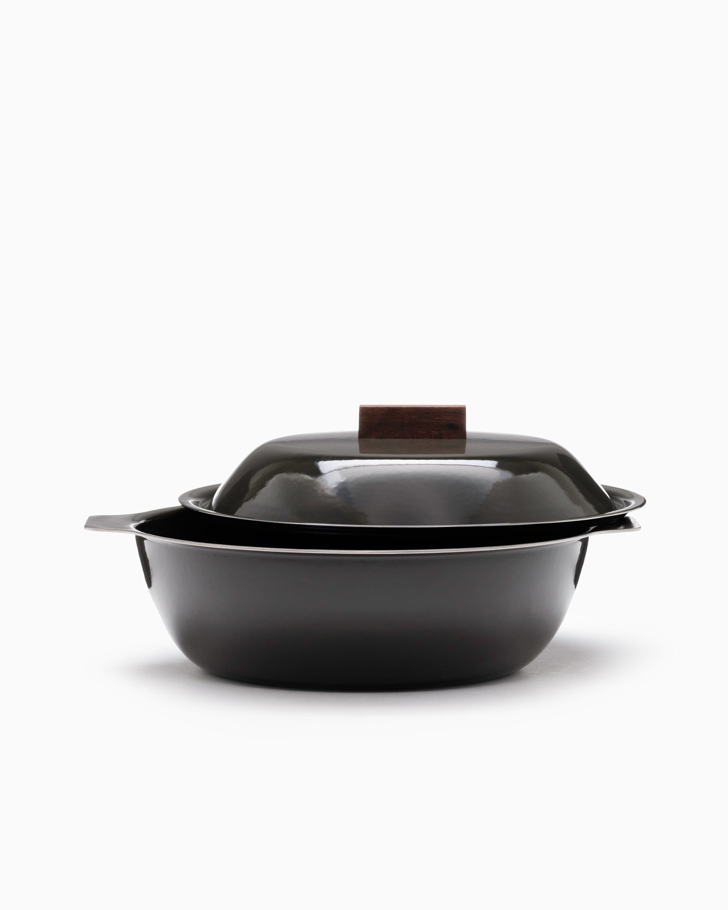 Kakomi IH Enamel Pot 1L- Charcoal