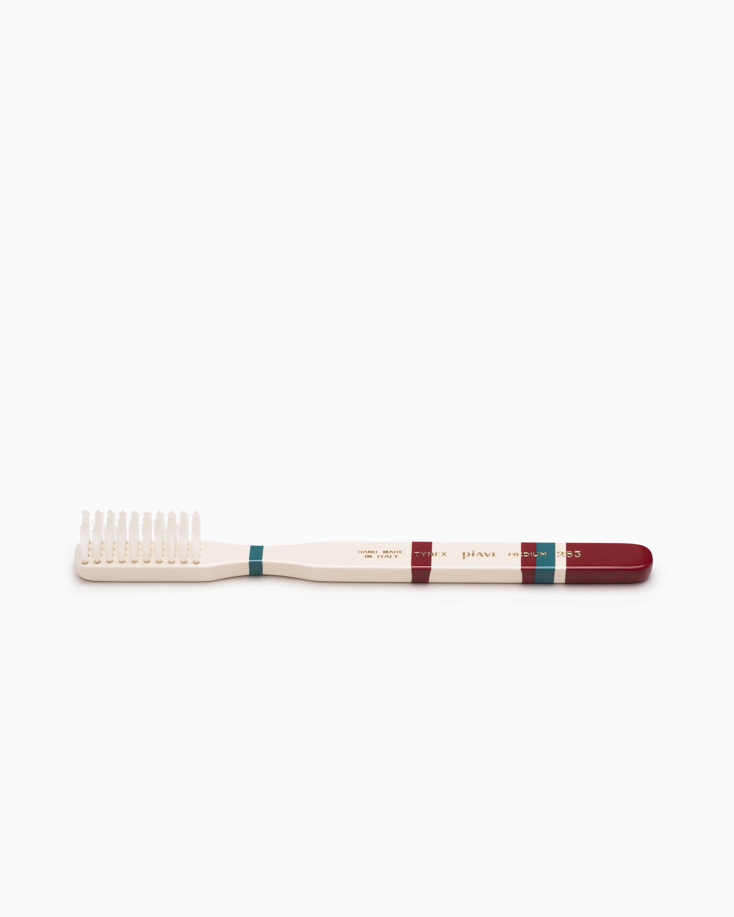 Piave Rome Toothbrush - Burgundy/Teal