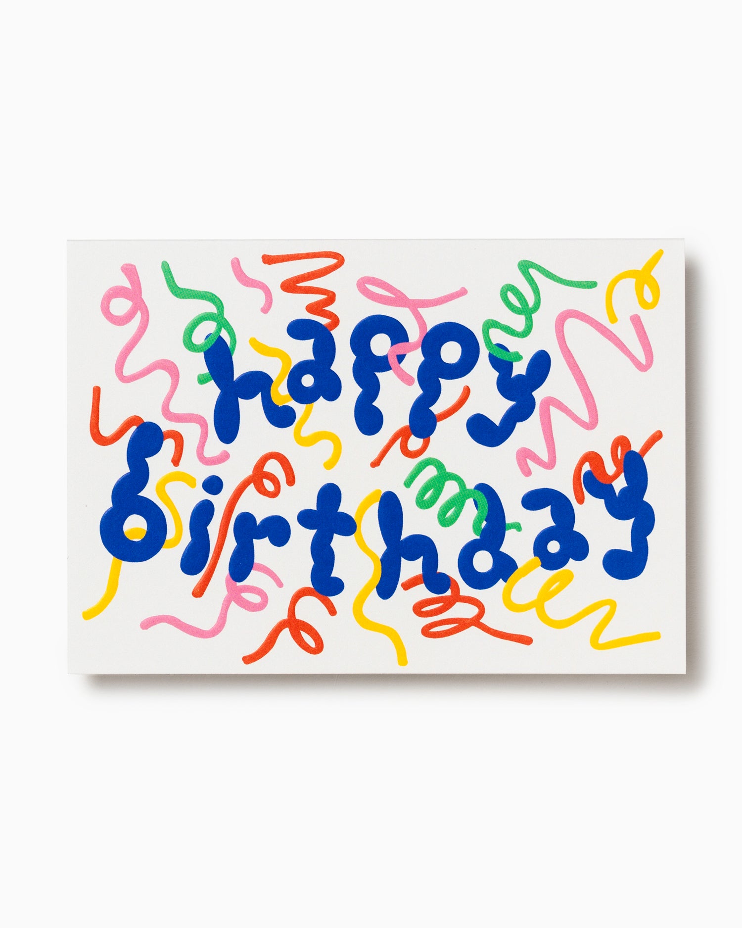 Happy Birthday Streamers Greeting Card