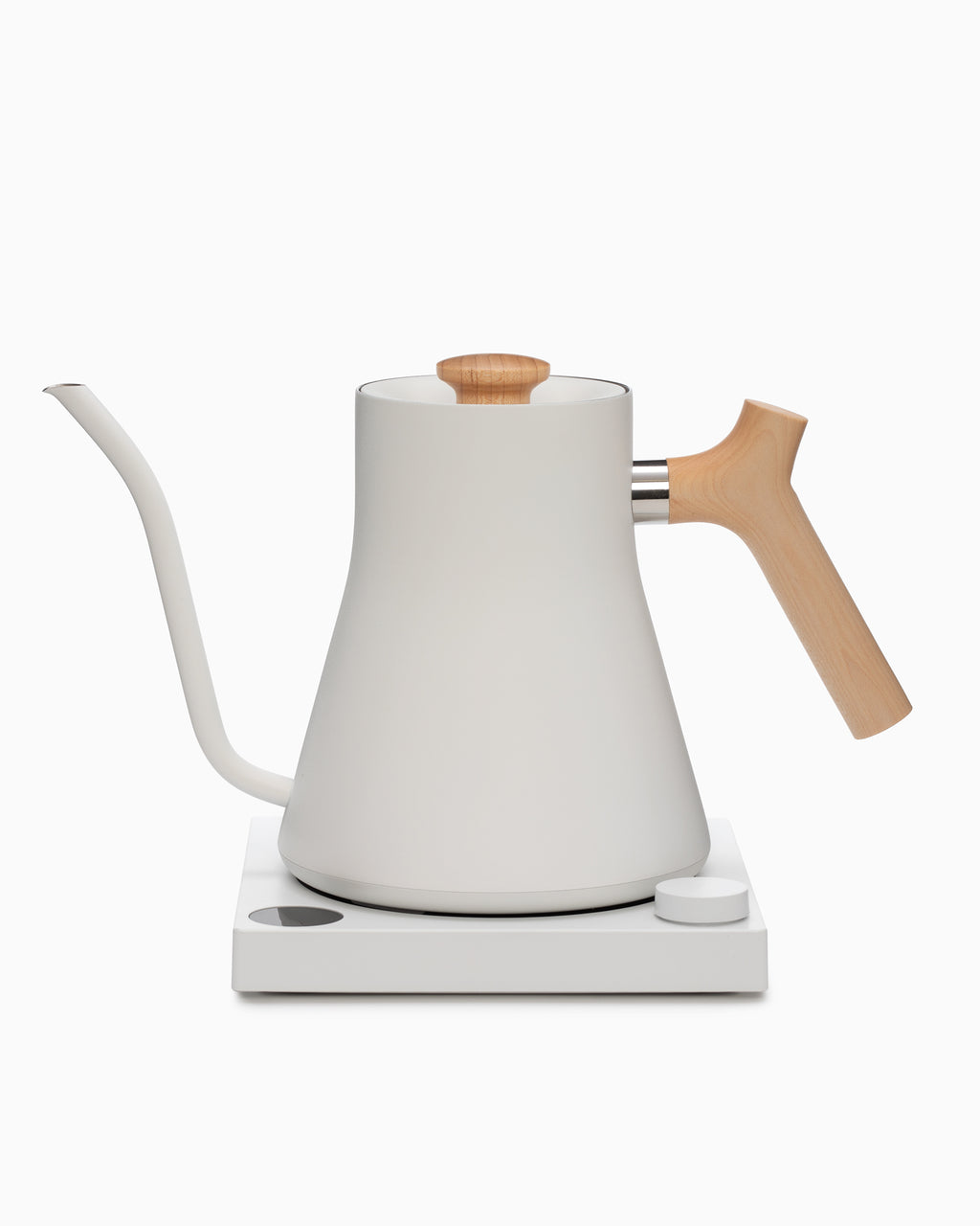 Fellow Stagg EKG Electric Kettle Matte White with Maple