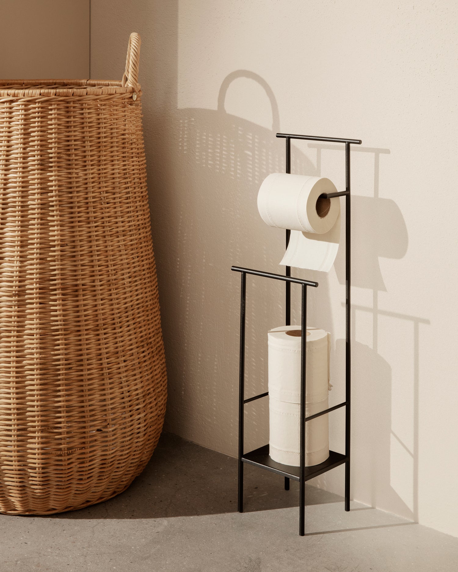 Dora Toilet Paper Stand - Black