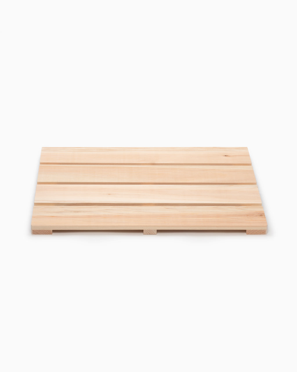 Hinoki Wood Bath Mat | Medium | Light Wood - The Citizenry