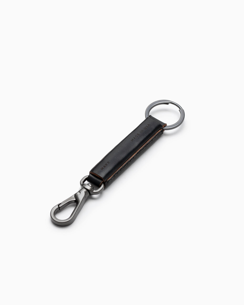 Makr Loop Keychain w/ Snap Hook, Black Shell Cordovan