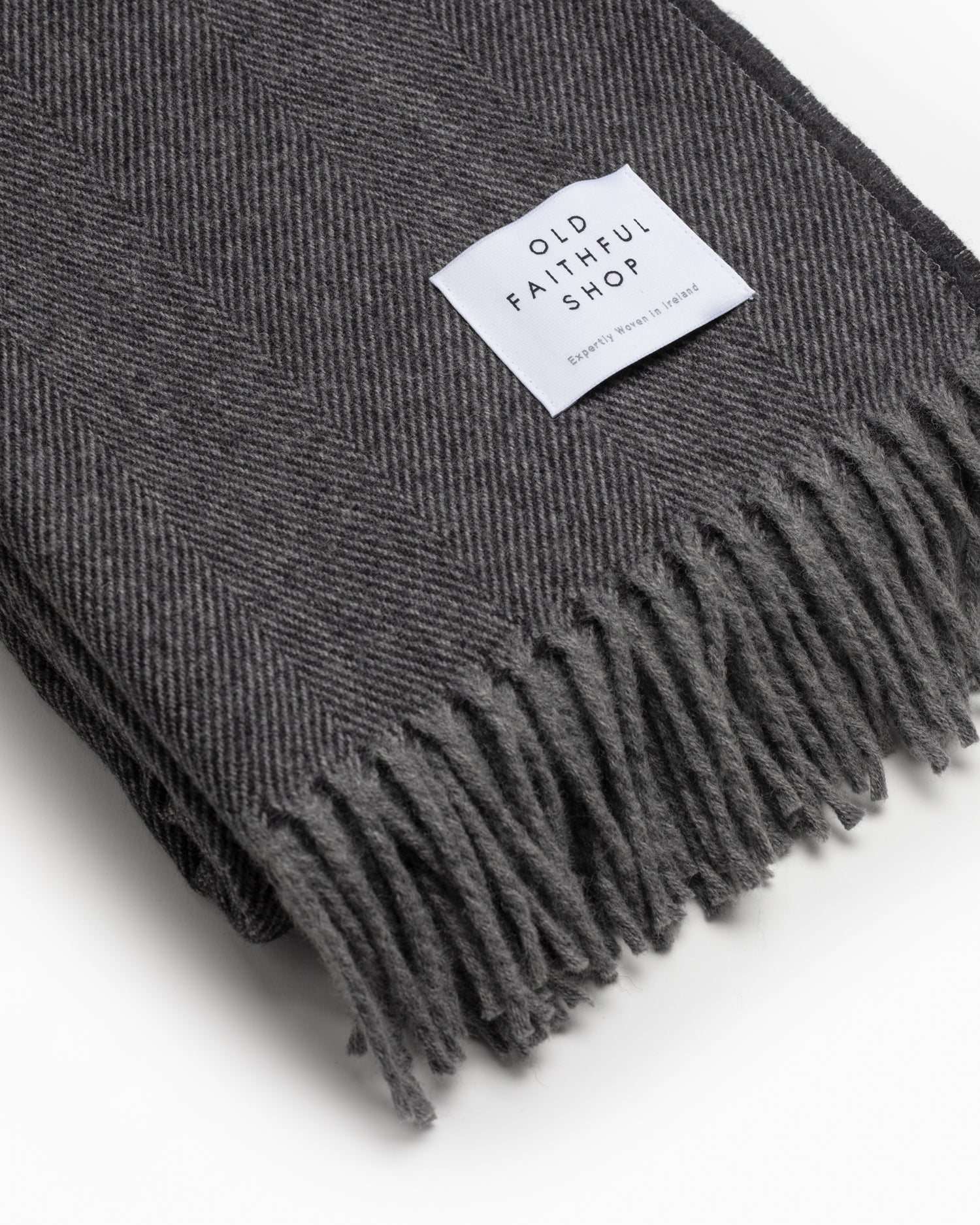 OFS. Merino Lambswool Throw - Graphite